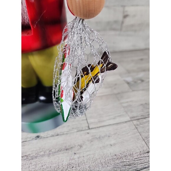 Vintage Steinbach Chubby Troll Fisher Fisherman Nutcracker Germany 10.5" *READ* - Picture 4 of 13